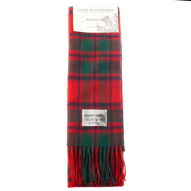 Cashmere Scottish Tartan Clan Scarf Macintosh Clan - Heritage Of Scotland - MACINTOSH CLAN