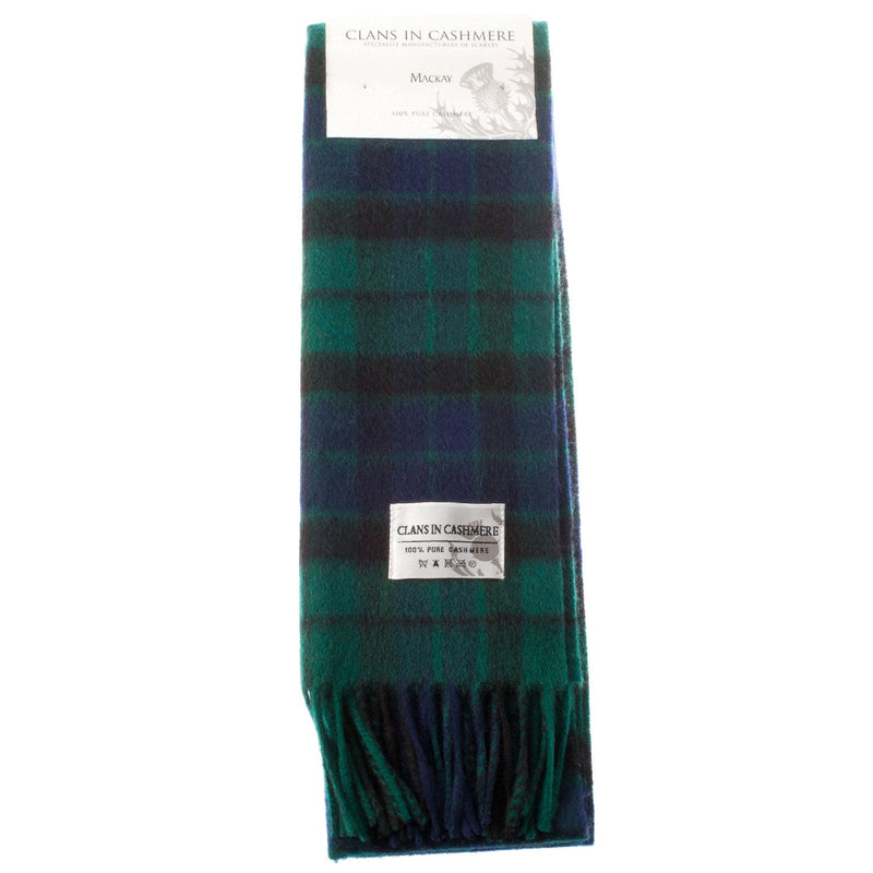 Cashmere Scottish Tartan Clan Scarf Mackay - Heritage Of Scotland - MACKAY