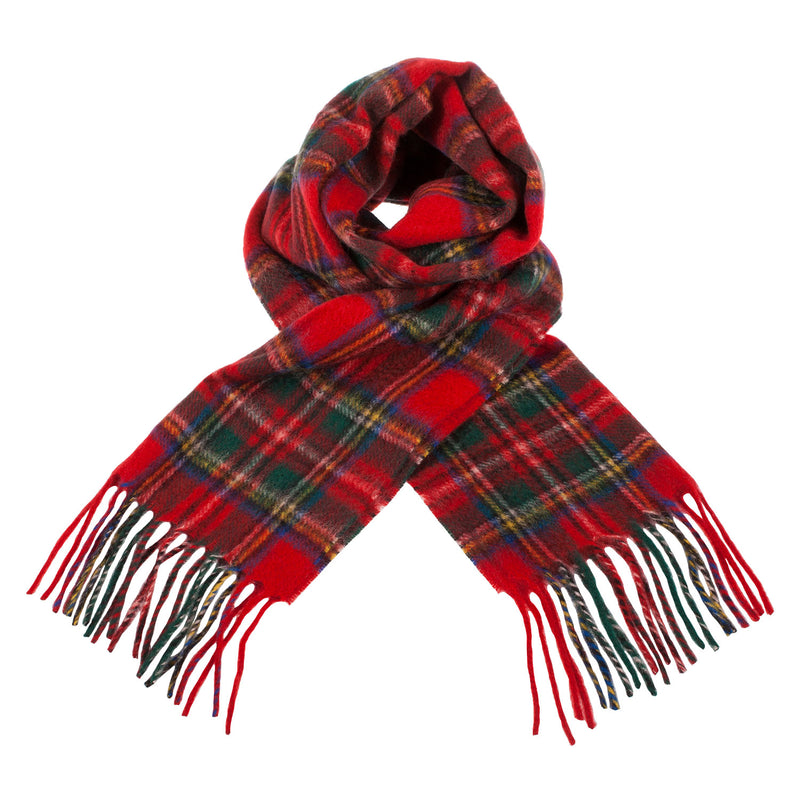 Cashmere Scottish Tartan Clan Scarf Stewart Royal - Heritage Of Scotland - STEWART ROYAL
