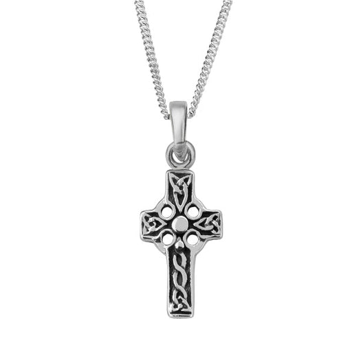 Celtic Iona Cross Silver Pendant - Heritage Of Scotland - NA