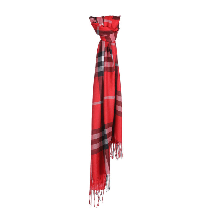 Checke Scarf Red - Heritage Of Scotland - RED