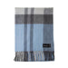 Chequer Cashmere Blend Blanket Exploded Blue - Heritage Of Scotland - EXPLODED BLUE