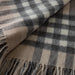 Chequer Cashmere Blend Blanket Natural - Heritage Of Scotland - NATURAL