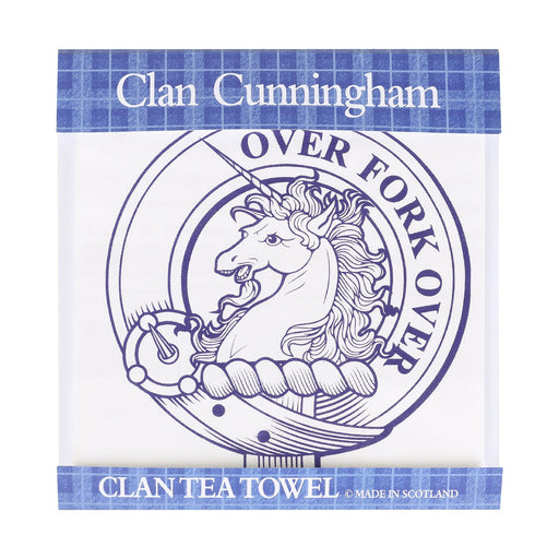 Clan Tea Towel Cunningham - Heritage Of Scotland - CUNNINGHAM