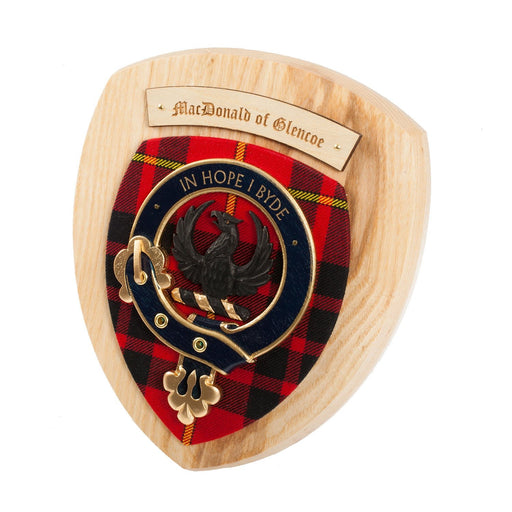 Clan Wall Plaque Macdonald Of Glencoe - Heritage Of Scotland - MACDONALD OF GLENCOE