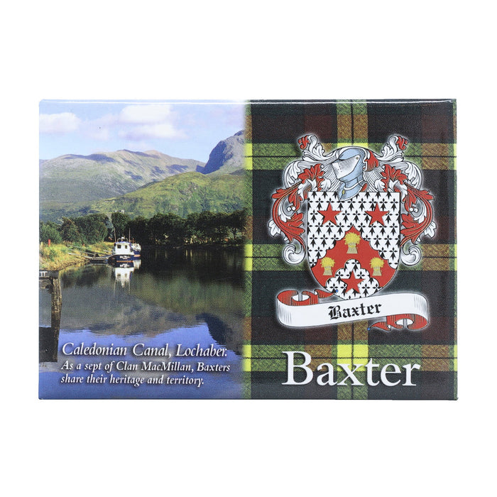 Clan/Family Scenic Magnet Baxter - Heritage Of Scotland - BAXTER