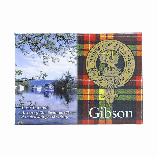 Clan/Family Scenic Magnet Gibson S - Heritage Of Scotland - GIBSON S