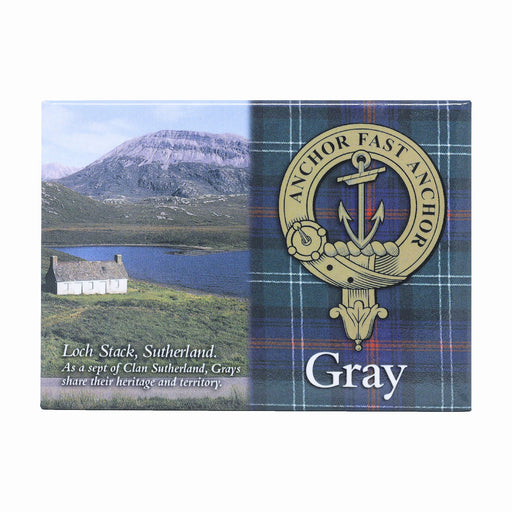 Clan/Family Scenic Magnet Gray S - Heritage Of Scotland - GRAY S