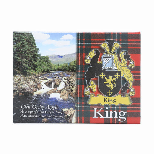 Clan/Family Scenic Magnet King S - Heritage Of Scotland - KING S