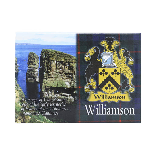 Clan/Family Scenic Magnet Williamson S - Heritage Of Scotland - WILLIAMSON S