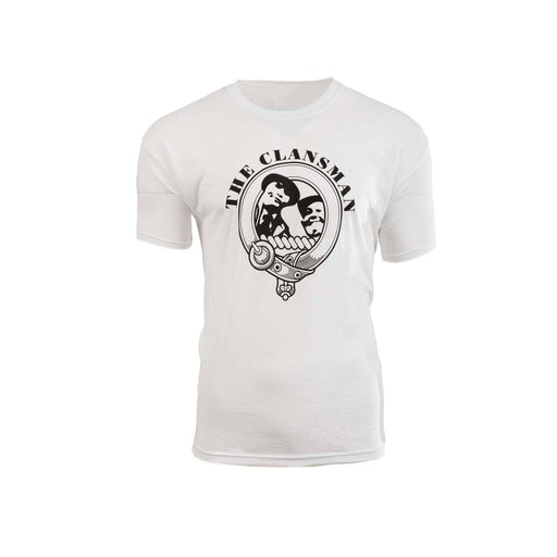 Clansman Crest Tshirt - Heritage Of Scotland - WHITE