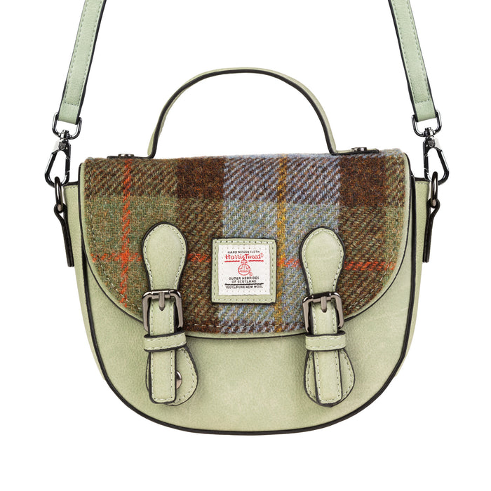 Cobble Satchel Chestnut Blue Tartan - Heritage Of Scotland - CHESTNUT BLUE TARTAN