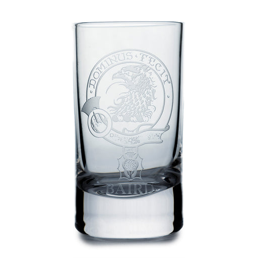 Collins Crystal Clan Shot Glass Baird - Heritage Of Scotland - BAIRD
