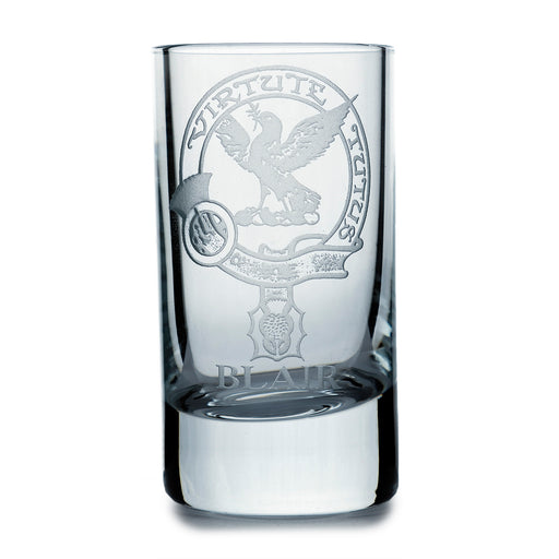 Collins Crystal Clan Shot Glass Blair - Heritage Of Scotland - BLAIR