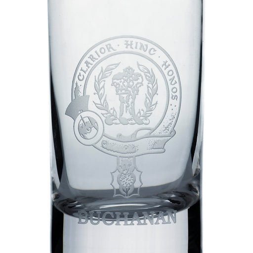 Collins Crystal Clan Shot Glass Buchanan Modern - Heritage Of Scotland - BUCHANAN MODERN