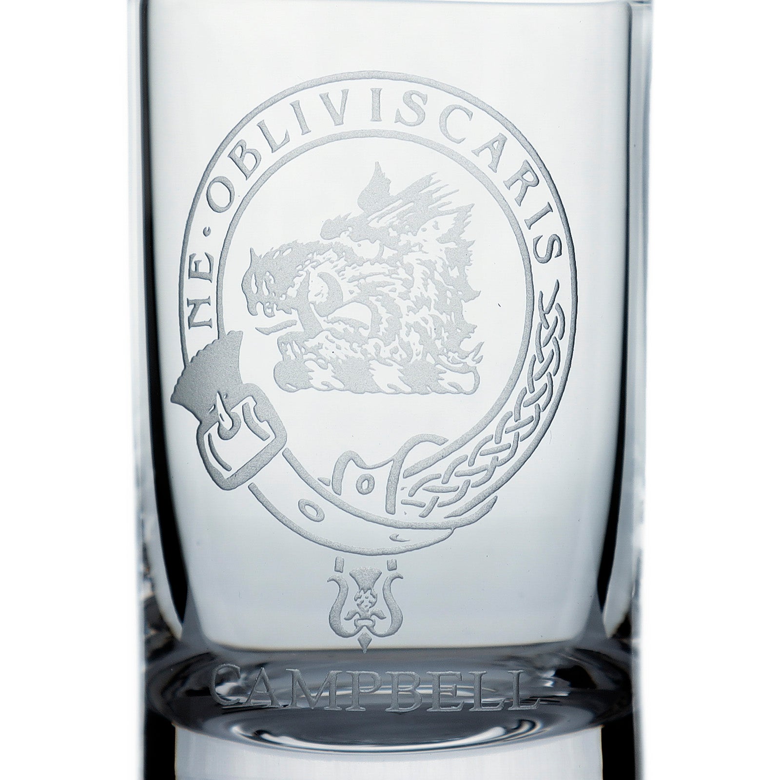 Collins Crystal Clan Shot Glass Campbell - Heritage Of Scotland - CAMPBELL