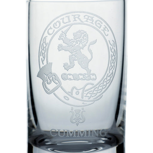 Collins Crystal Clan Shot Glass Cumming - Heritage Of Scotland - CUMMING
