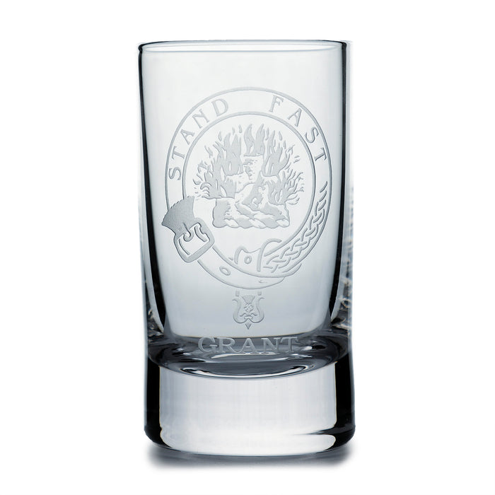 Collins Crystal Clan Shot Glass Grant - Heritage Of Scotland - GRANT