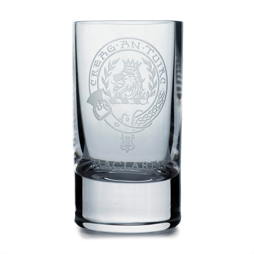 Collins Crystal Clan Shot Glass Maclaren - Heritage Of Scotland - MACLAREN