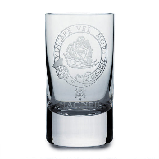 Collins Crystal Clan Shot Glass Macneil - Heritage Of Scotland - MACNEIL