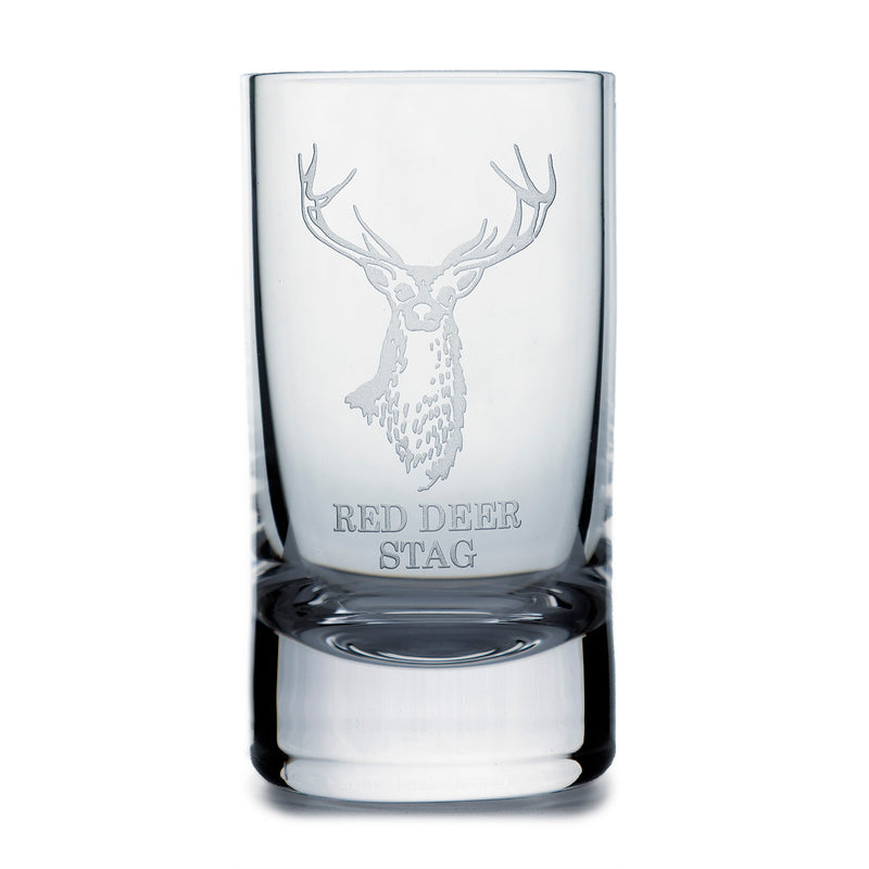 Collins Crystal Clan Shot Glass Red Stag Tot - Heritage Of Scotland - RED STAG TOT