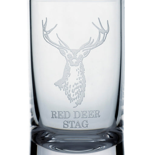 Collins Crystal Clan Shot Glass Red Stag Tot - Heritage Of Scotland - RED STAG TOT