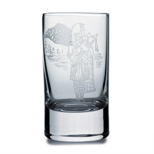 Collins Crystal Clan Shot Glass Scotland Piper - Heritage Of Scotland - SCOTLAND PIPER