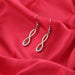 Colonsay Knot Earrings Dark Amethyst - Heritage Of Scotland - DARK AMETHYST