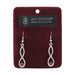 Colonsay Knot Earrings Dark Amethyst - Heritage Of Scotland - DARK AMETHYST