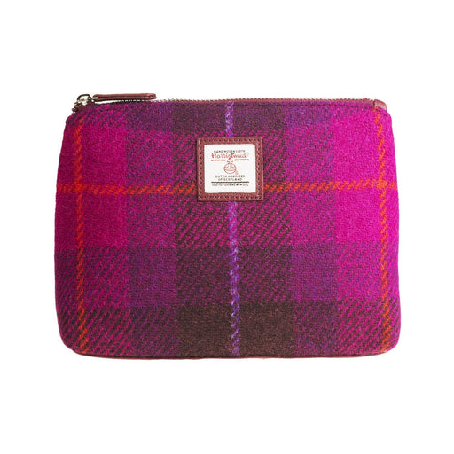 Cosmetic Bag Purple Check - Heritage Of Scotland - PURPLE CHECK