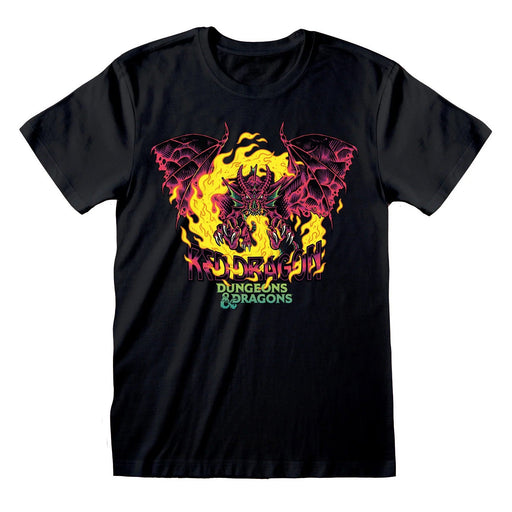 D/Dragons - Red Dragon Col Pop T-Shirt - Heritage Of Scotland - BLACK