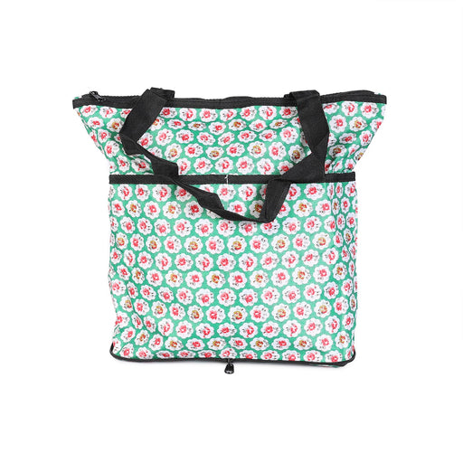 (D)Small Flower Print Foldable Beach Bag - Heritage Of Scotland - N/A