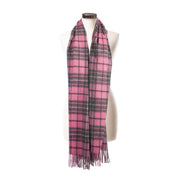 Dunedin Cashmere Stole Gresham/Pink-Derby - Heritage Of Scotland - GRESHAM/PINK-DERBY