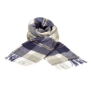 Edinburgh 100% Cashmere Wide Scarf Bannockbane Silver - Heritage Of Scotland - BANNOCKBANE SILVER