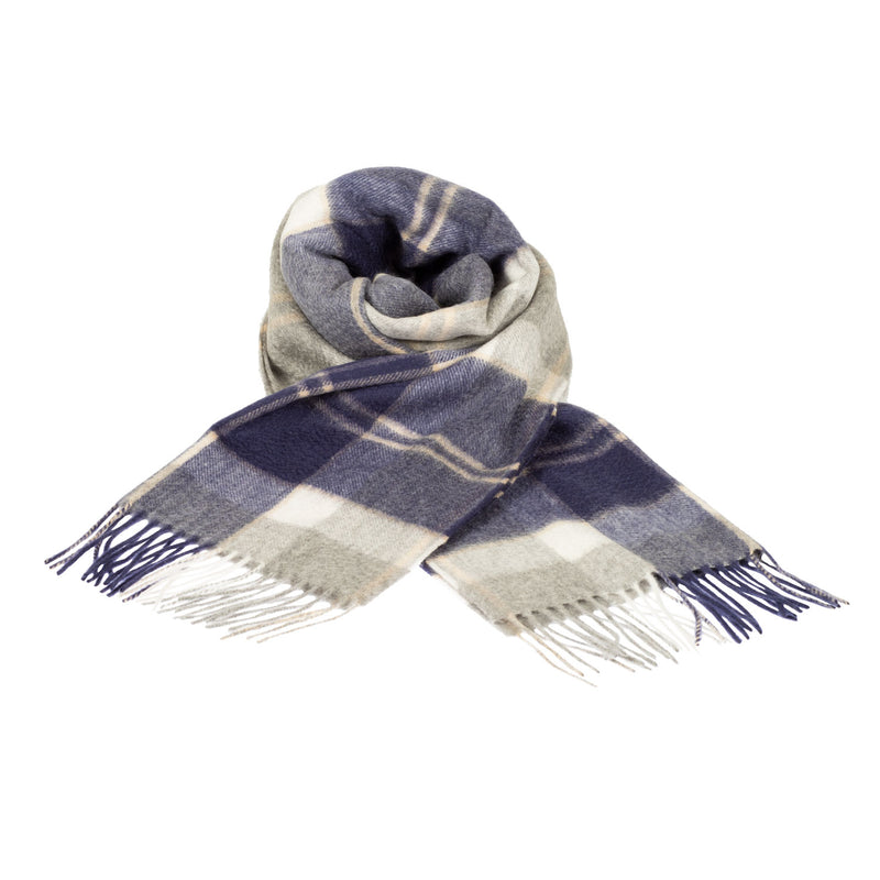 Edinburgh 100% Cashmere Wide Scarf Bannockbane Silver - Heritage Of Scotland - BANNOCKBANE SILVER