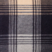 Edinburgh 100% Cashmere Wide Scarf Broken Check - Navy/Camel - Heritage Of Scotland - BROKEN CHECK - NAVY/CAMEL