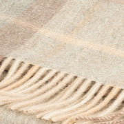 Edinburgh 100% Cashmere Wide Scarf Mackellar Natural - Heritage Of Scotland - MACKELLAR NATURAL
