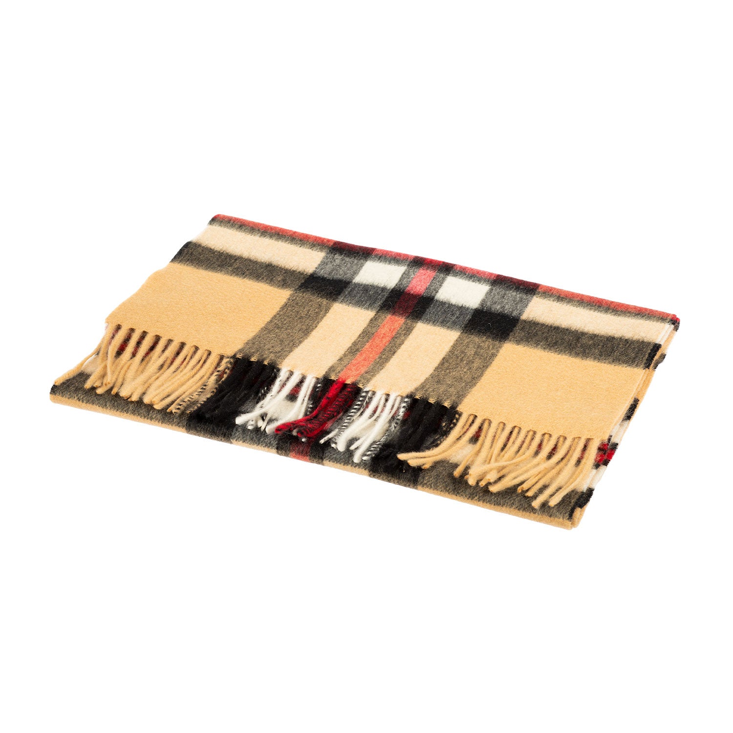 Edinburgh 100% Cashmere Wide Scarf Thomson Camel - Heritage Of Scotland - THOMSON CAMEL