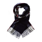 Edinburgh 100% Cashmere Wide Scarf Thomson Navy - Heritage Of Scotland - THOMSON NAVY