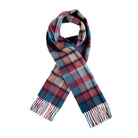 Edinburgh 100% Lambswool Scarf Artillery Check Ashley Blue/Pink - Heritage Of Scotland - ARTILLERY CHECK ASHLEY BLUE/PINK