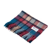 Edinburgh 100% Lambswool Scarf Artillery Check Ashley Blue/Pink - Heritage Of Scotland - ARTILLERY CHECK ASHLEY BLUE/PINK