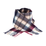 Edinburgh 100% Lambswool Scarf Artillery Check Navy/Camo - Heritage Of Scotland - ARTILLERY CHECK NAVY/CAMO