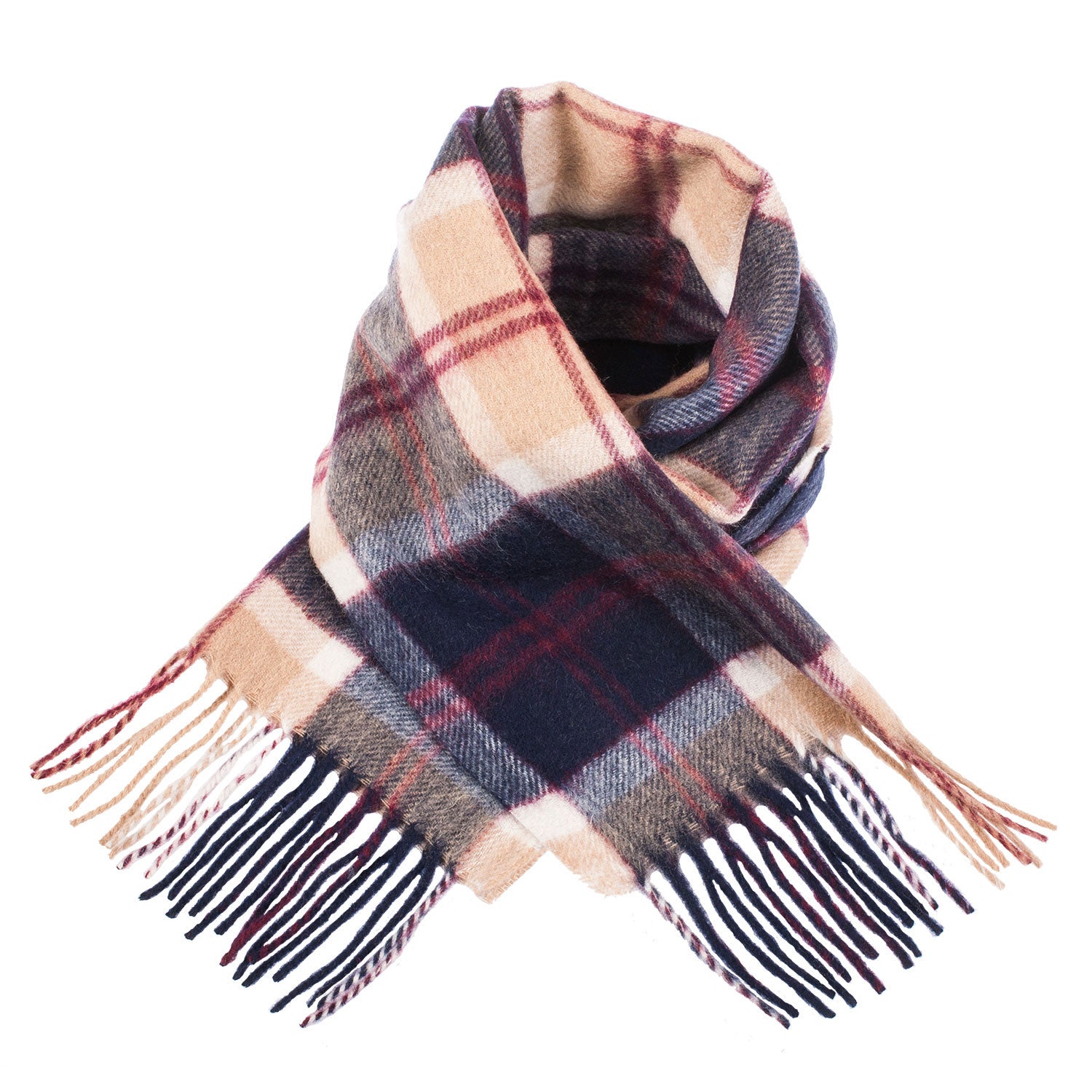 Edinburgh 100% Lambswool Scarf Bannockbane Navy - Heritage Of Scotland - BANNOCKBANE NAVY