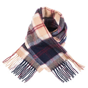 Edinburgh 100% Lambswool Scarf Bannockbane Navy - Heritage Of Scotland - BANNOCKBANE NAVY