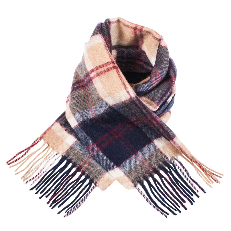 Edinburgh 100% Lambswool Scarf Bannockbane Navy - Heritage Of Scotland - BANNOCKBANE NAVY