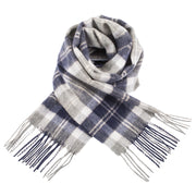 Edinburgh 100% Lambswool Scarf Bannockbane Silver - Heritage Of Scotland - BANNOCKBANE SILVER
