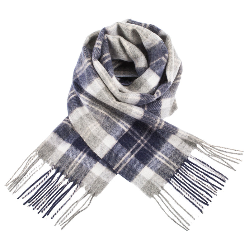 Edinburgh 100% Lambswool Scarf Bannockbane Silver - Heritage Of Scotland - BANNOCKBANE SILVER