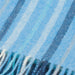 Edinburgh 100% Lambswool Scarf Barcode Check - Aqua Blue - Heritage Of Scotland - BARCODE CHECK - AQUA BLUE