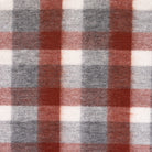 Edinburgh 100% Lambswool Scarf Big Check 27587 Muted White/Pink - Heritage Of Scotland - BIG CHECK 27587 MUTED WHITE/PINK