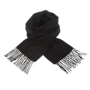 Edinburgh 100% Lambswool Scarf Black - Heritage Of Scotland - BLACK
